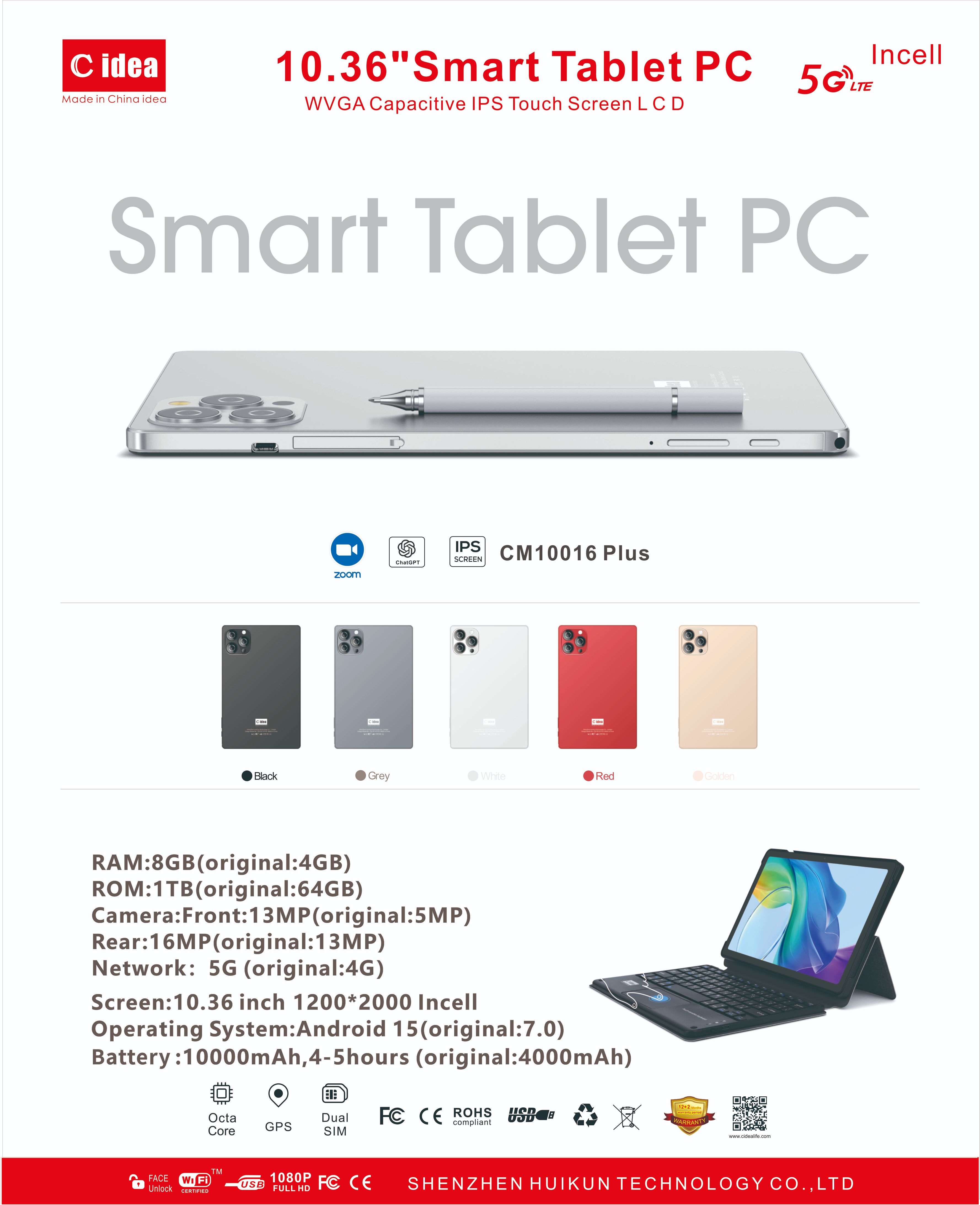 Cidea 10.36"Smart Tablet PC CM10016 PIus