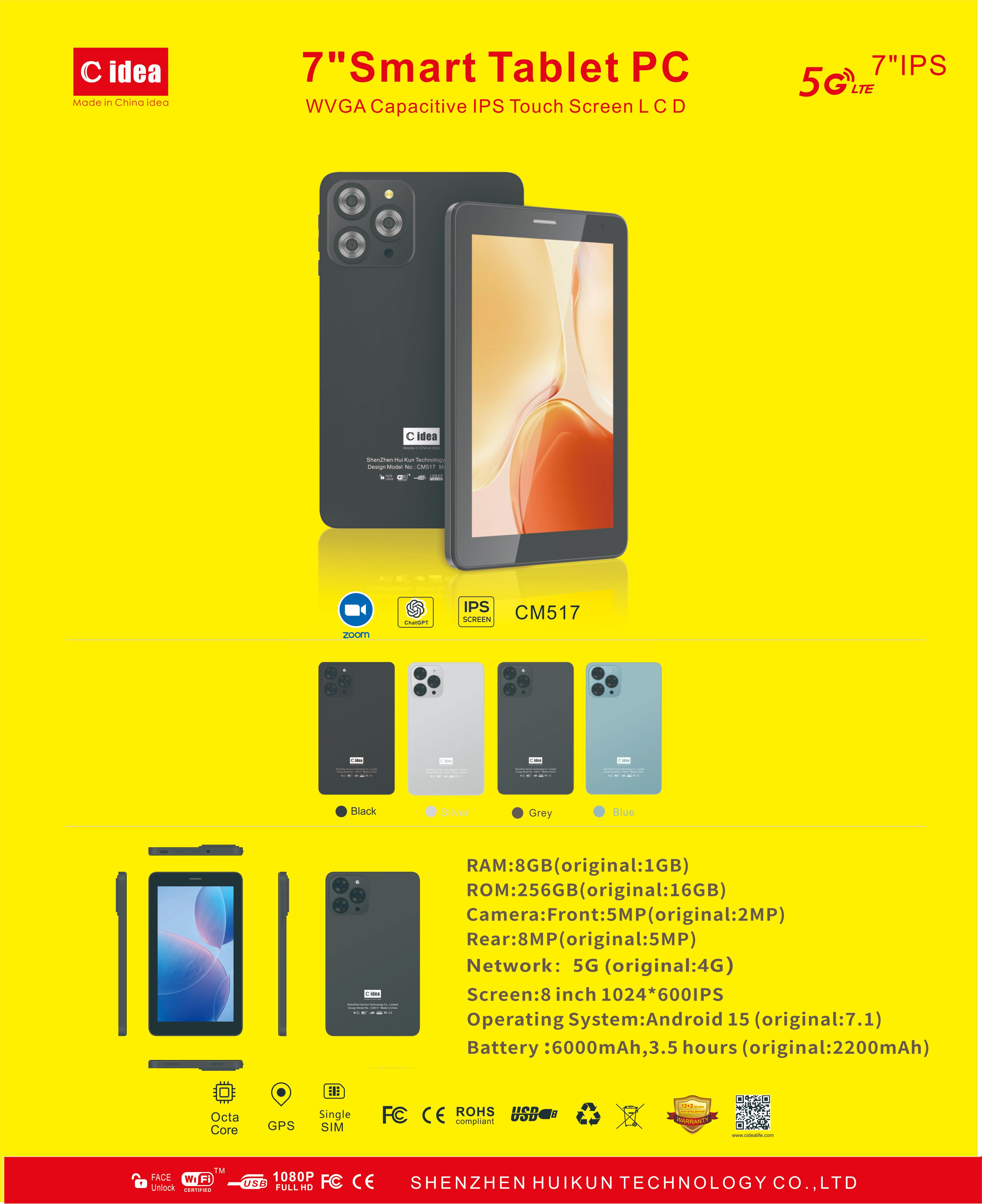 Cidea 7"Smart Tablet PC CM517